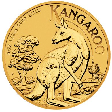 Australijski Kangur 1/2 uncji złota