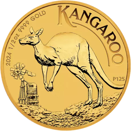 Australijski Kangur 1/2 uncji złota