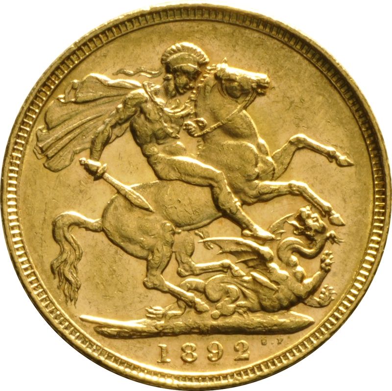 Złoty Suweren – Victoria 1892