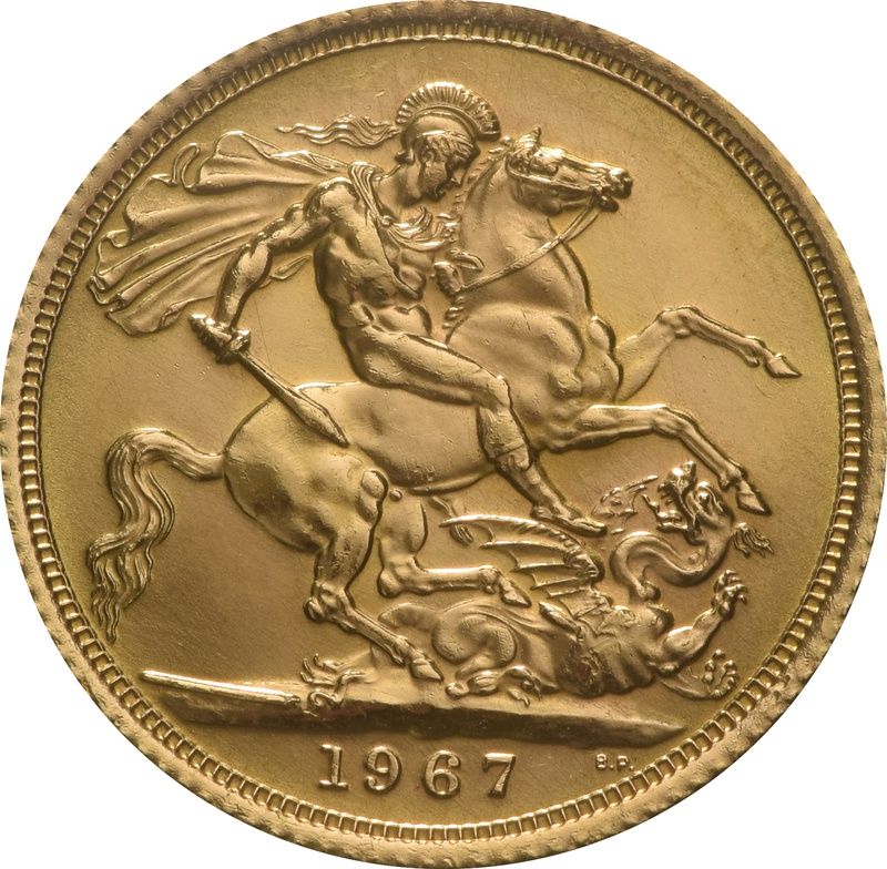 Złoty Suweren – Elżbieta II 1967