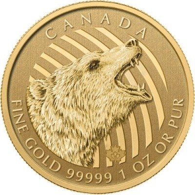 Kanadyjski Zew Natury – Grizzly 2016 1 uncja złota